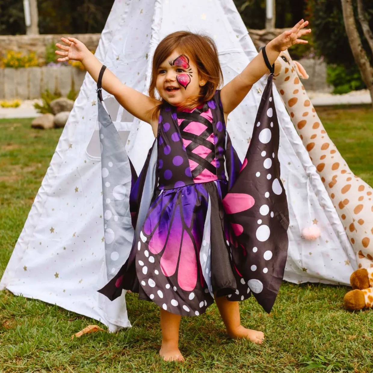 Disfraz de Mariposa Real para niña