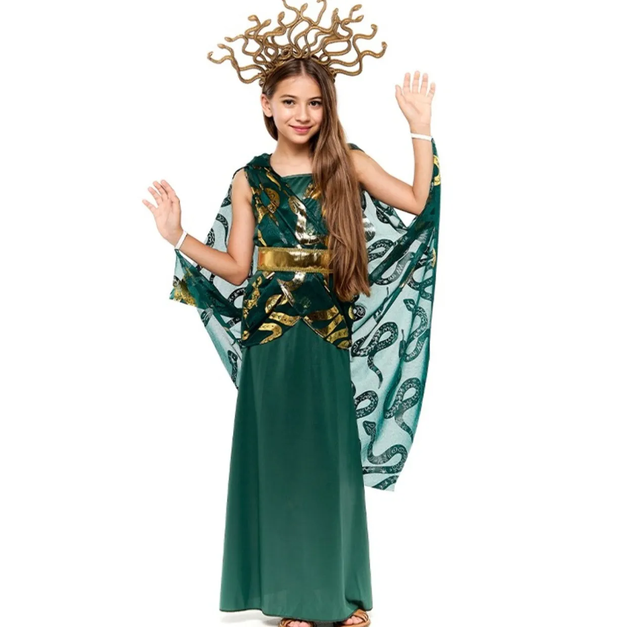 Disfraz de Medusa para niña