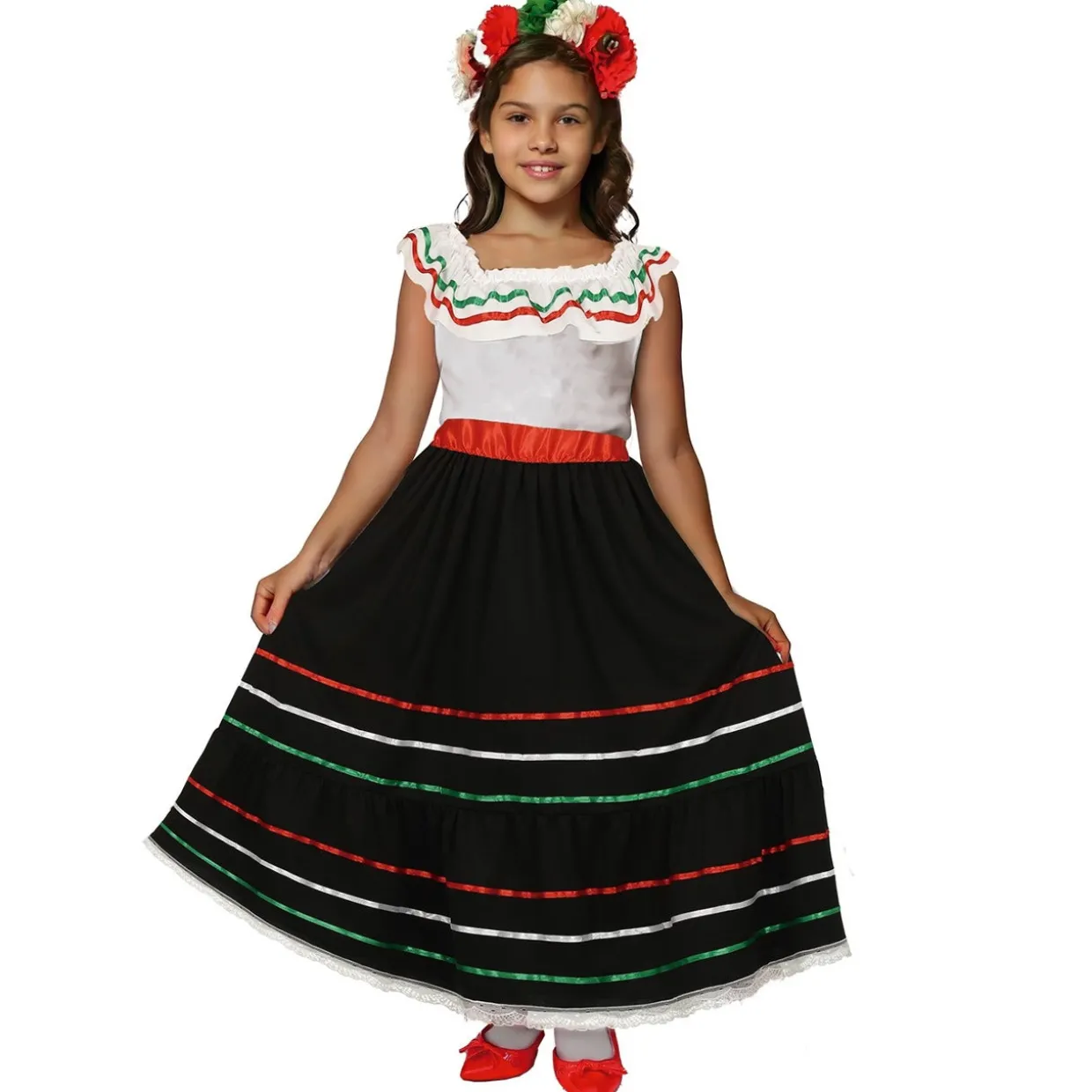 Disfraz de Mexicana Anaís para niña