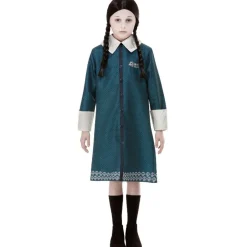 Disfraz de Miércoles Addams™ con Peluca para niña