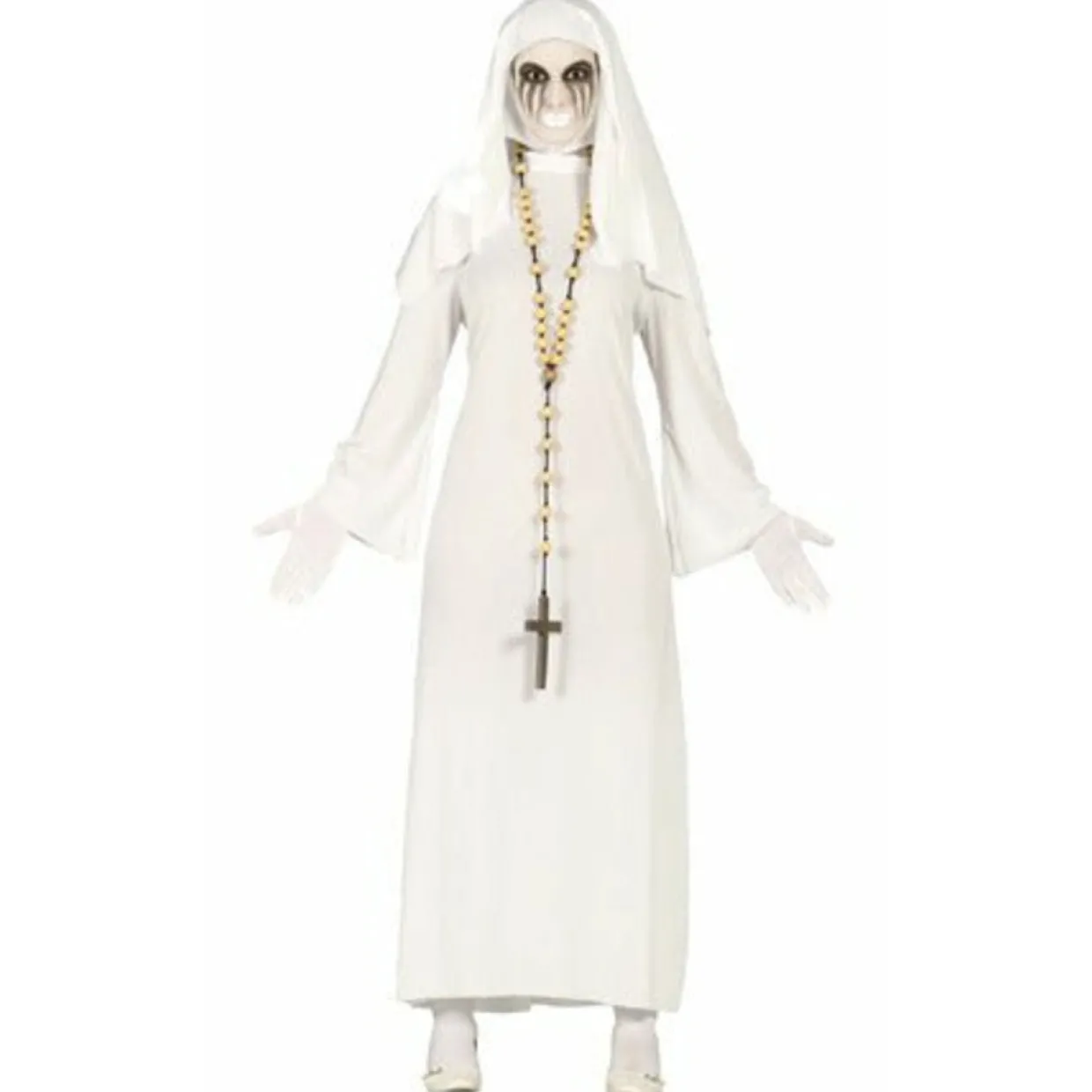 Disfraz de Monja Fantasma Blanca mujer