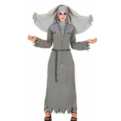 Disfraz de Monja Fantasma Gris mujer