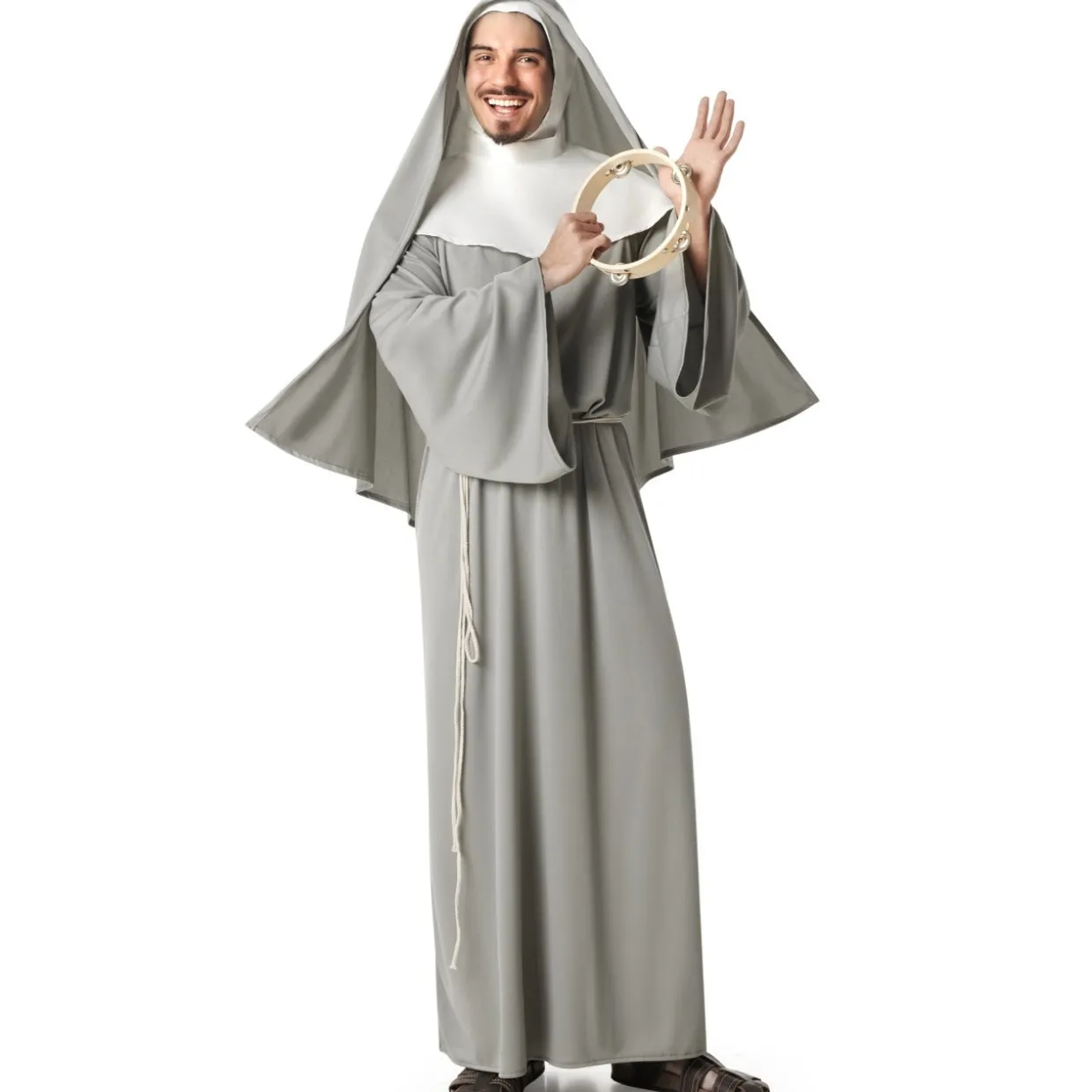 Disfraz de Monja Gris para hombre