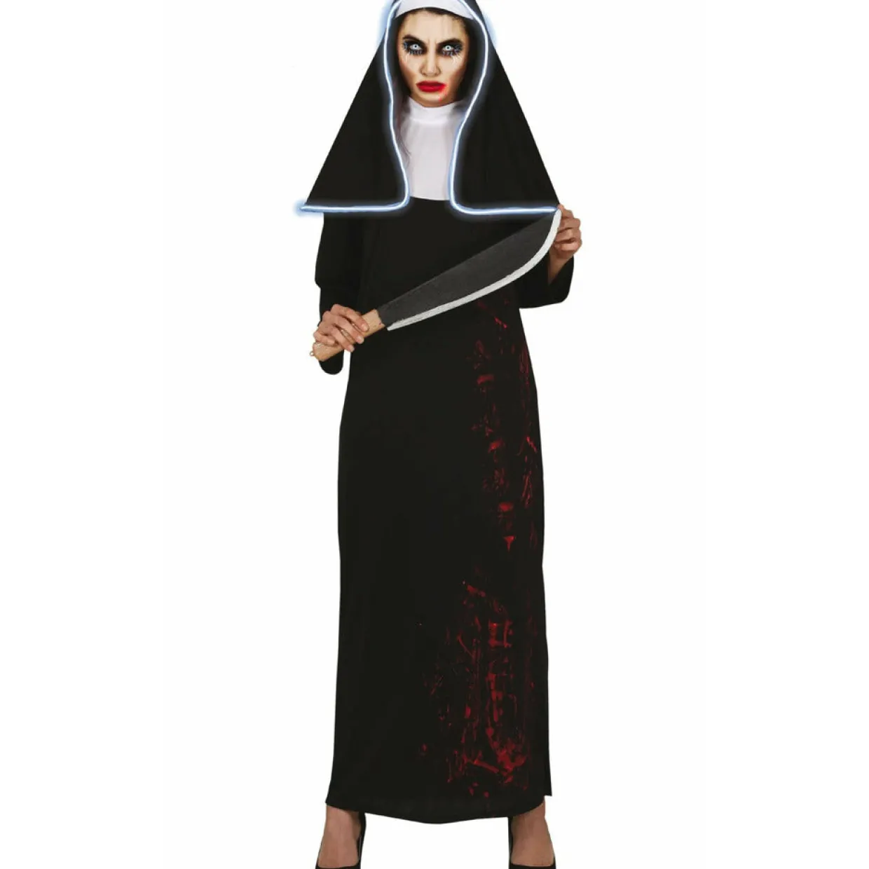 Disfraz de Monja Leds para mujer