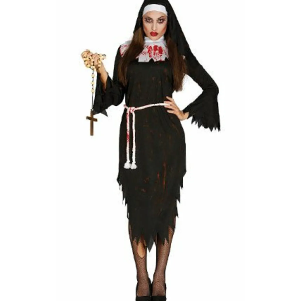 Disfraz de Monja Zombie para mujer