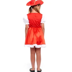 Disfraz de Mosquetera Roja para niña