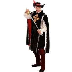 Disfraz de Mosquetero Negro para adulto