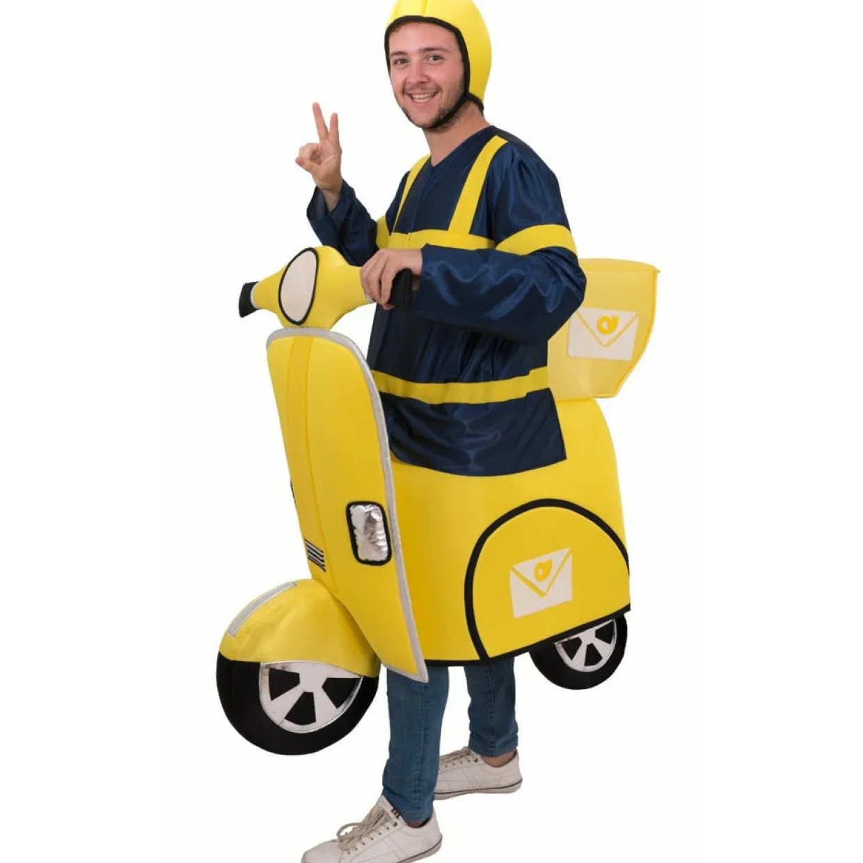 Disfraz de Moto Postal para adulto