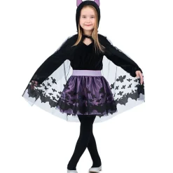 Disfraz de Murciélago Morado para niña
