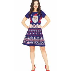 Disfraz de Navidad Azul para mujer