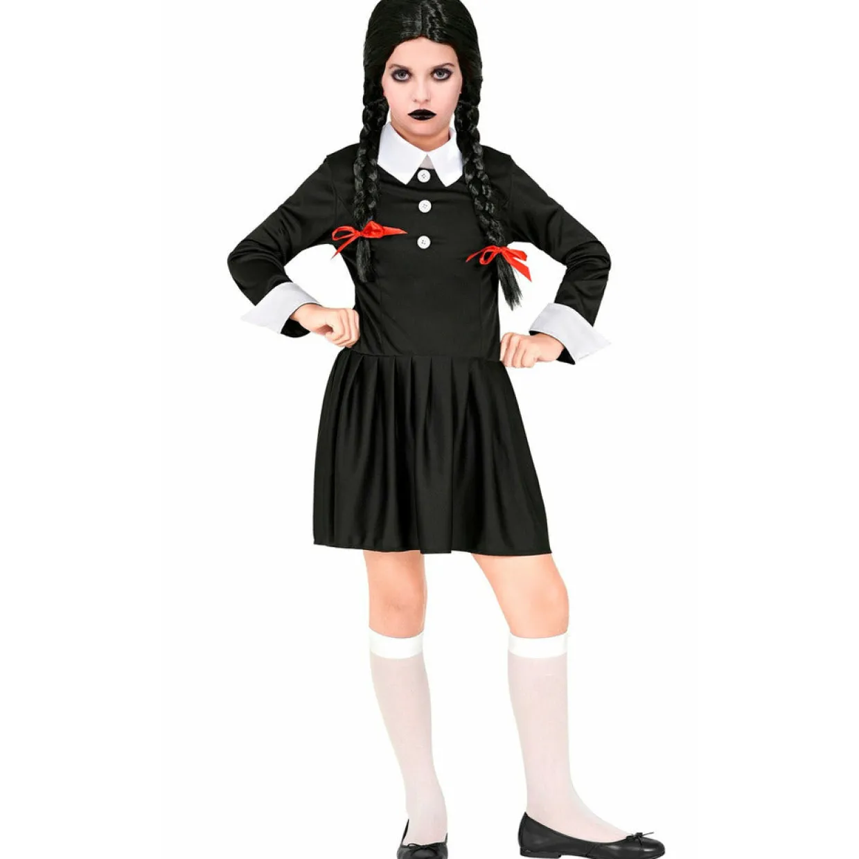 Disfraz de Niña Siniestra Tenebrosa para niña