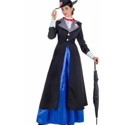 Disfraz de Niñera Poppins Abrigo para mujer