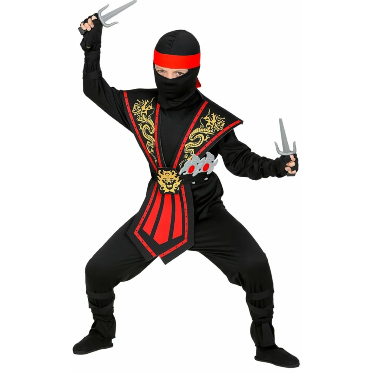 Disfraz de Ninja con Armas infantil