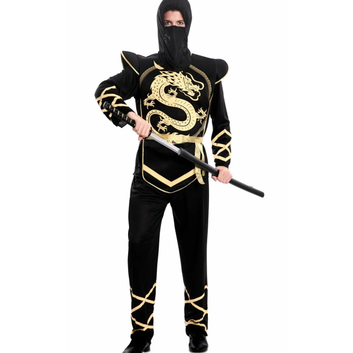 Disfraz de Ninja Dorado para hombre