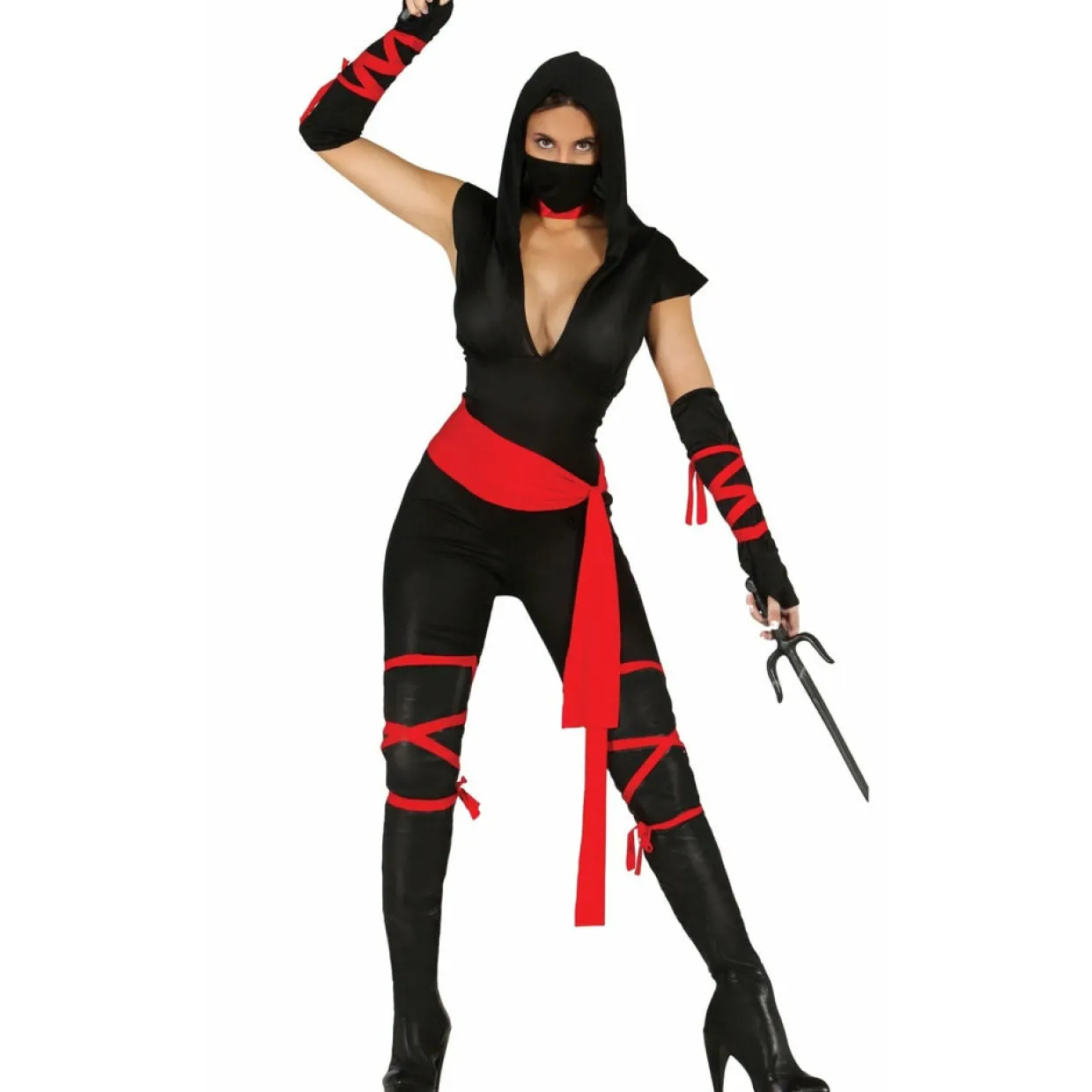 Disfraz de Ninja Negro para mujer