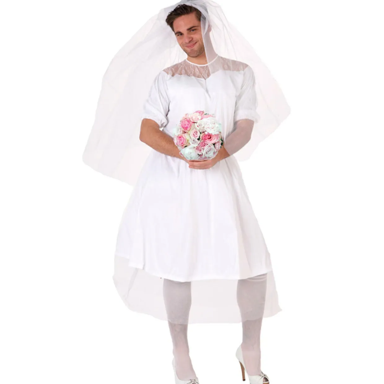 Disfraz de Novia Clásica para hombre
