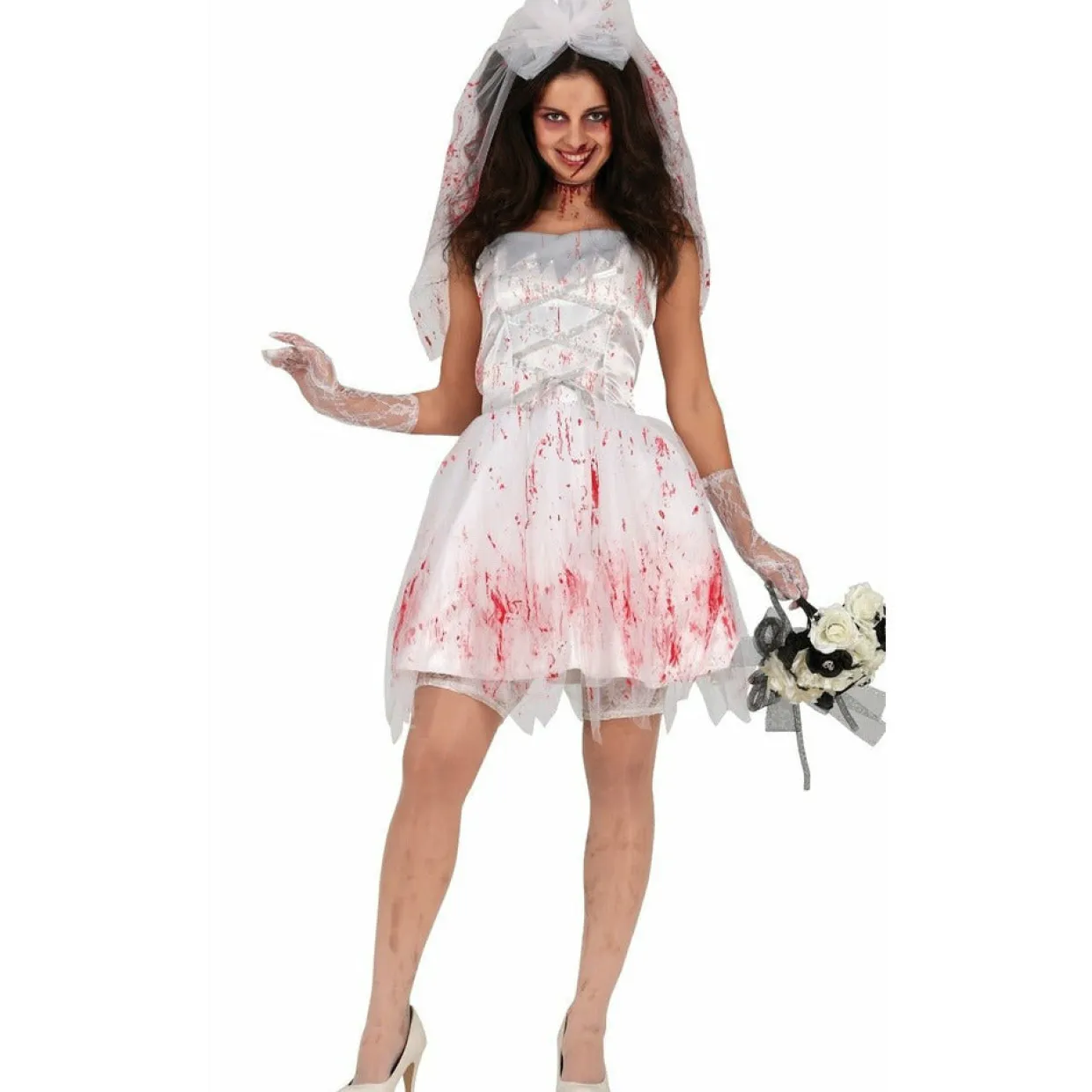 Disfraz de Novia Zombie para mujer