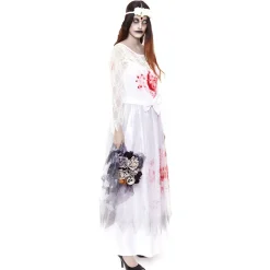 Disfraz de Novia Zombie Sangrienta para mujer