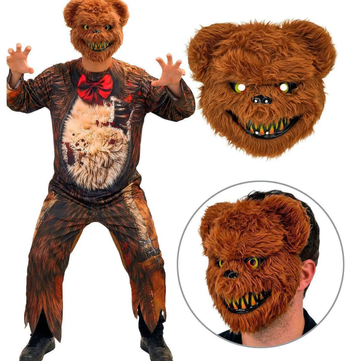 Disfraz de Oso Asesino Zombie para adulto