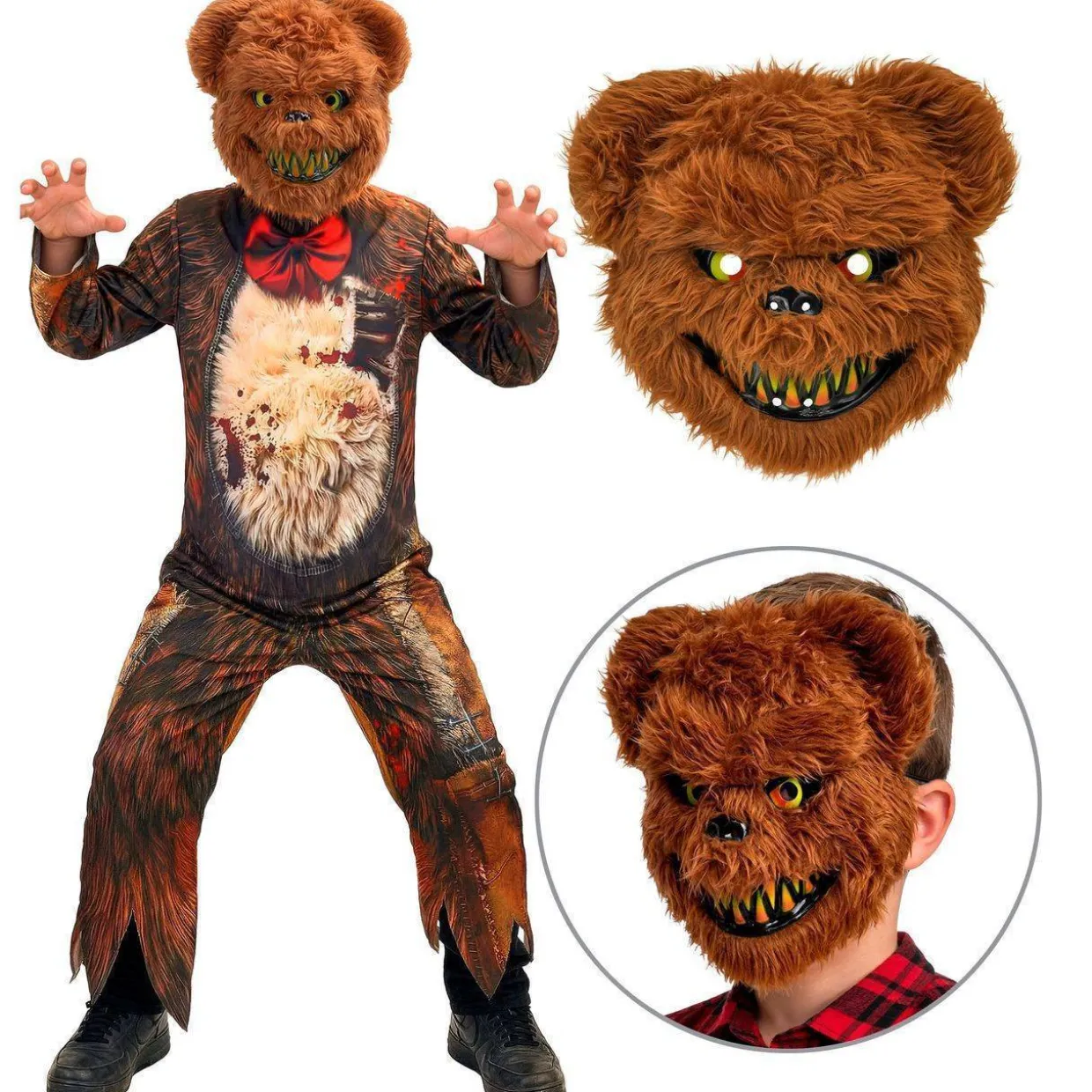 Disfraz de Oso Asesino Zombie infantil
