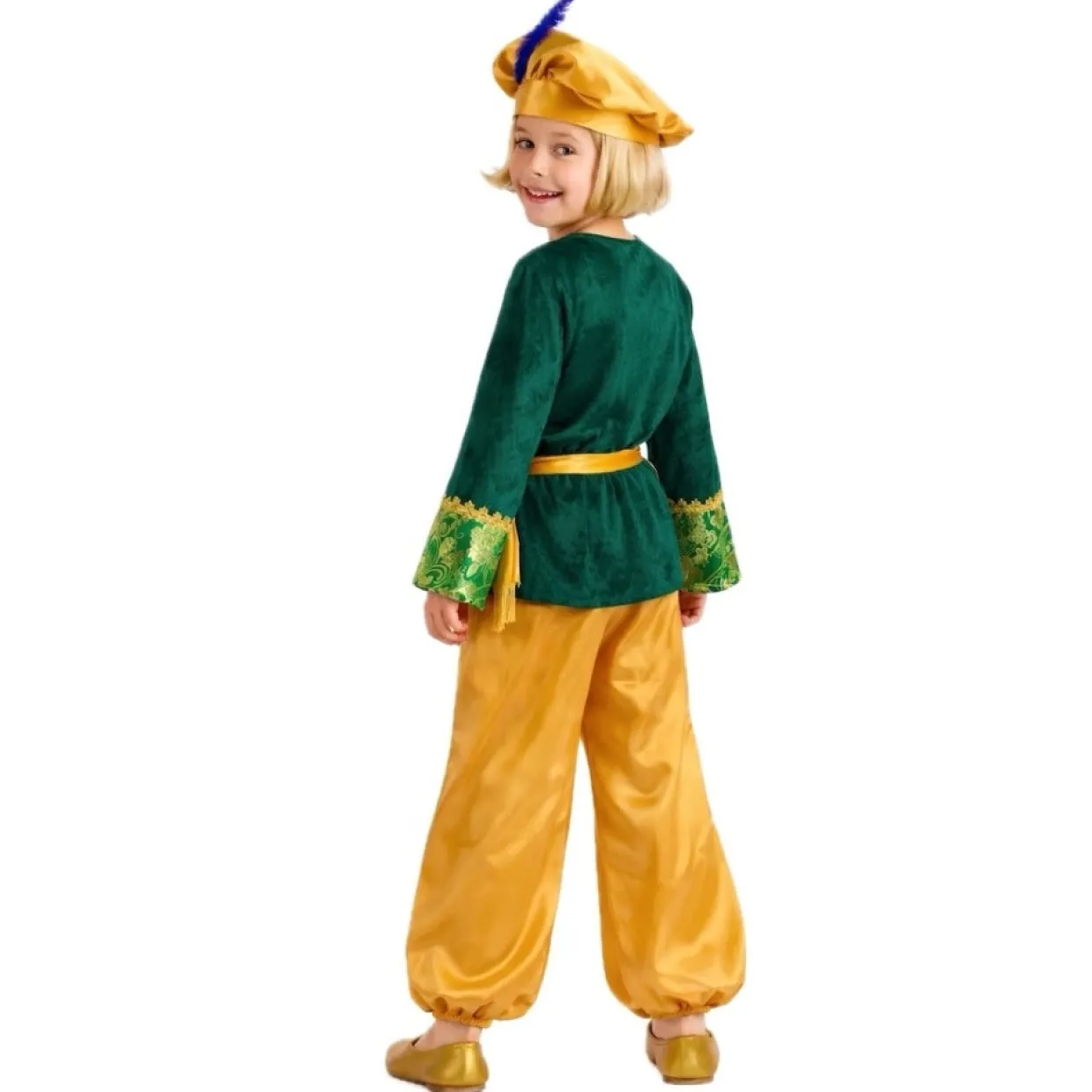 Disfraz de Paje Gaspar Verde infantil