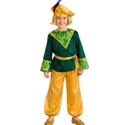 Disfraz de Paje Gaspar Verde infantil