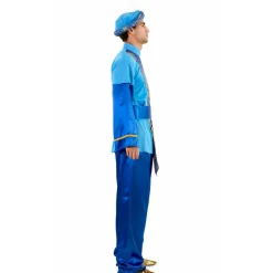 Disfraz de Paje Real Azul Lux para adulto