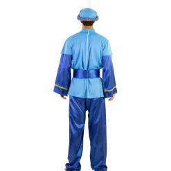 Disfraz de Paje Real Azul Lux para adulto