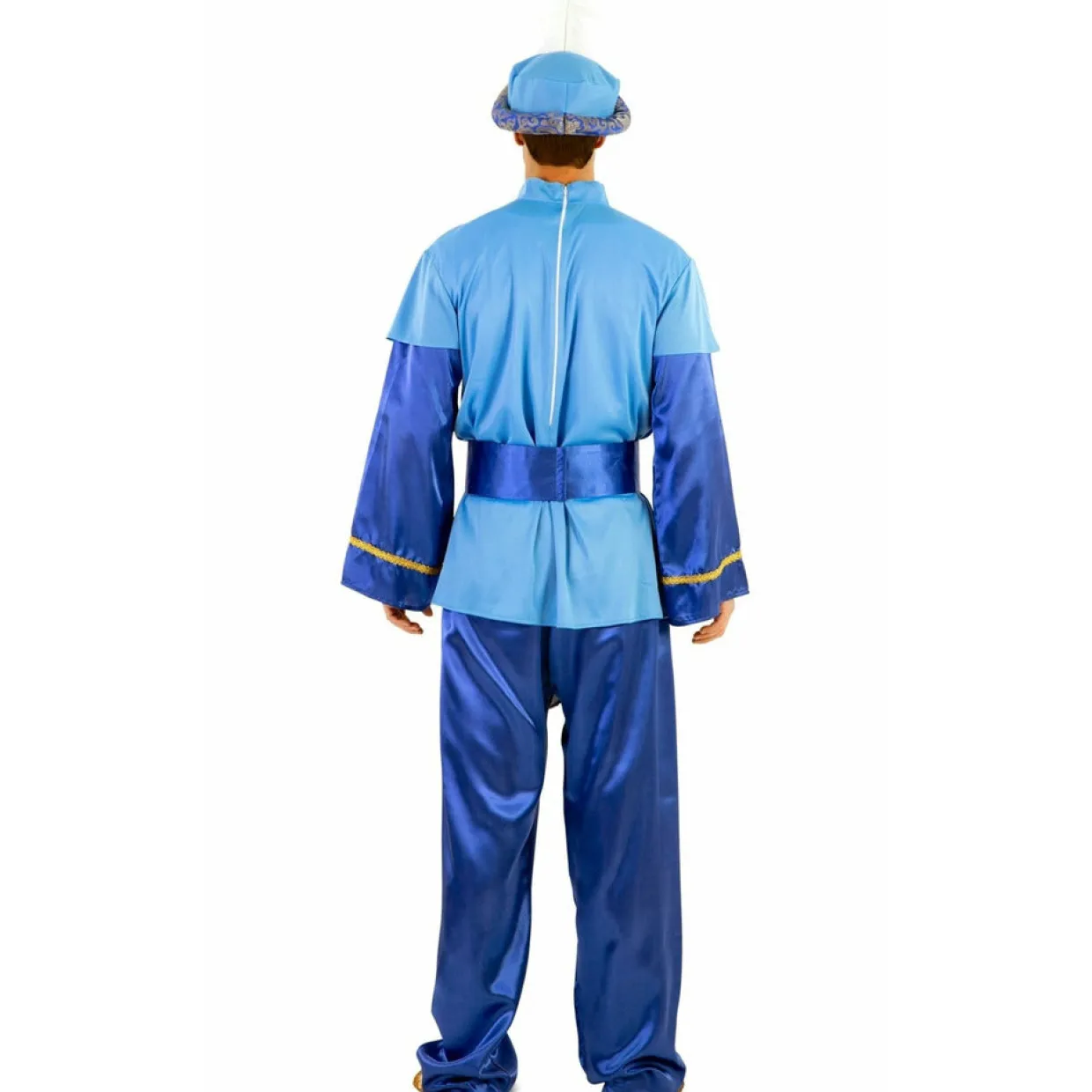 Disfraz de Paje Real Azul Lux para adulto