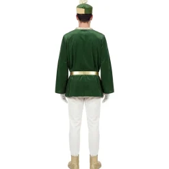 Disfraz de Paje Real Verde Deluxe para adulto
