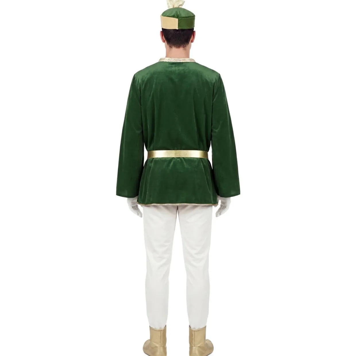 Disfraz de Paje Real Verde Deluxe para adulto