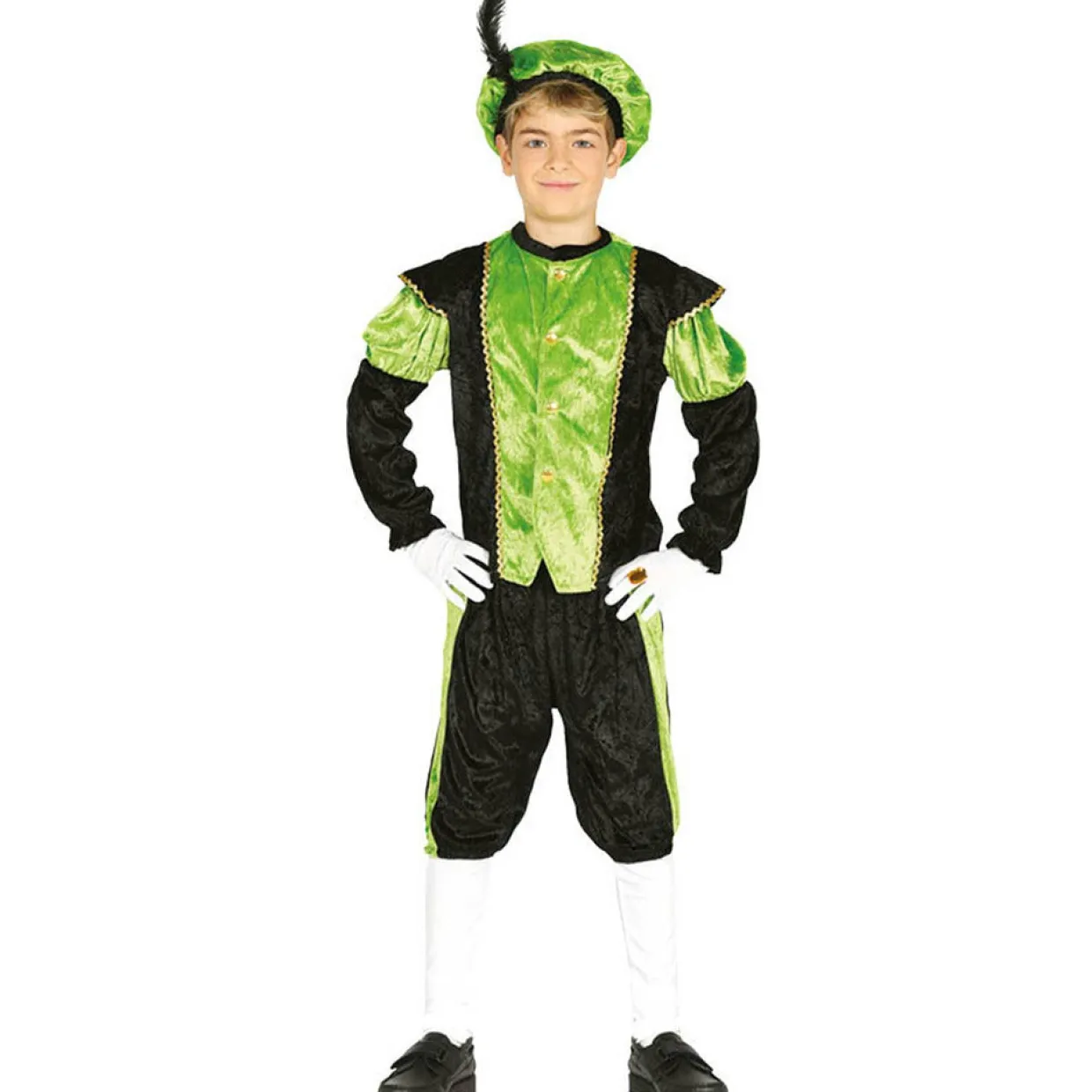 Disfraz de Paje Real Verde infantil