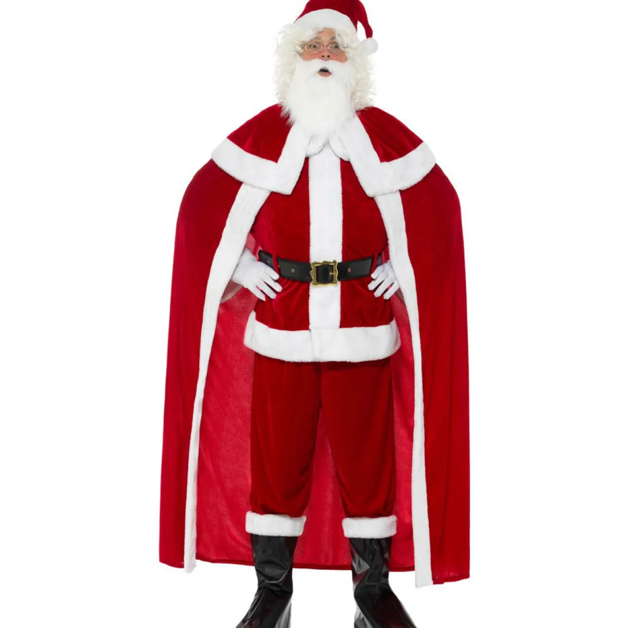 Disfraz de Papá Noel Capa para adulto
