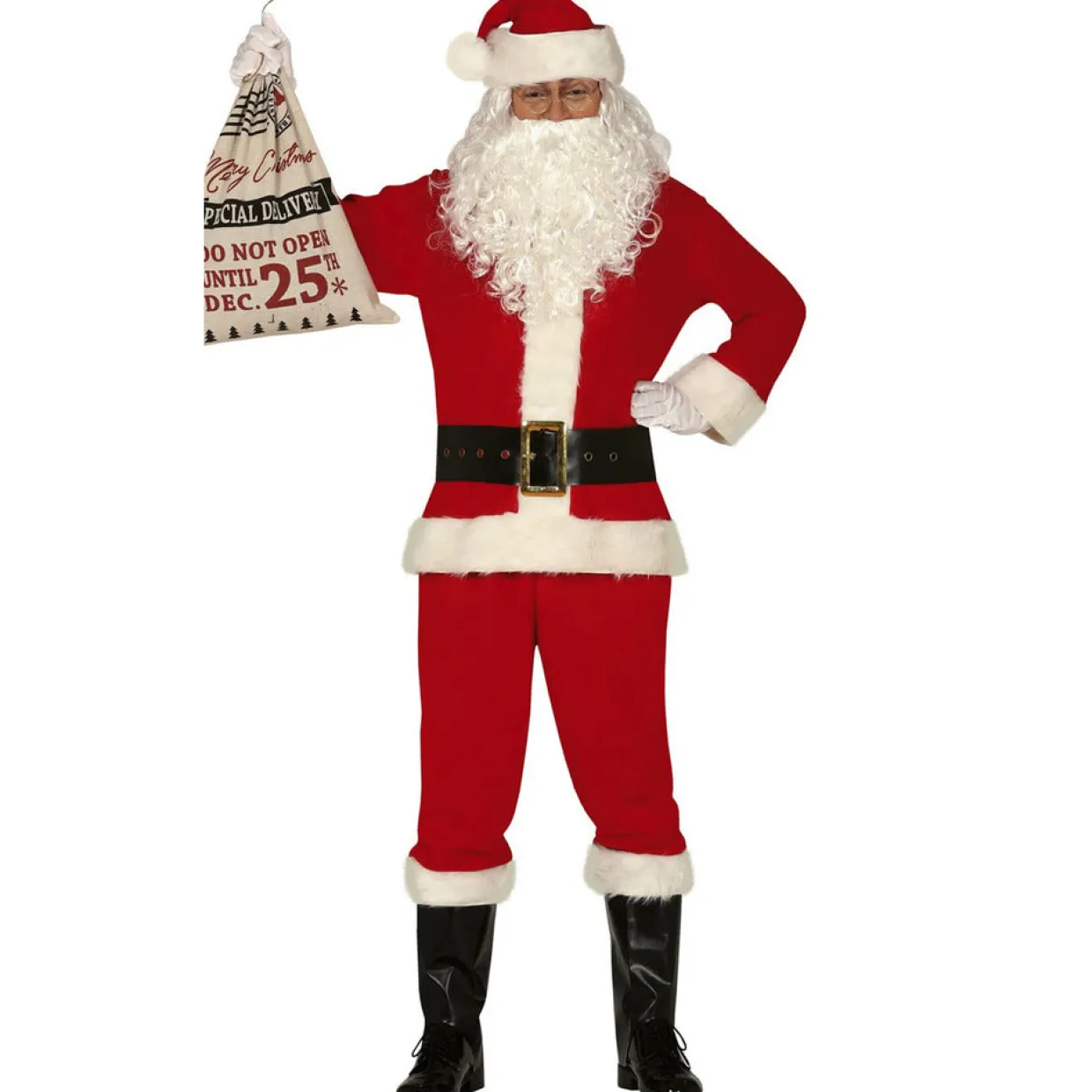 Disfraz de Papá Noel Navideño para adulto