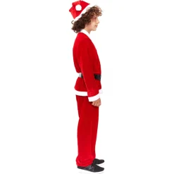 Disfraz de Papá Noel Rojo Eco para niño