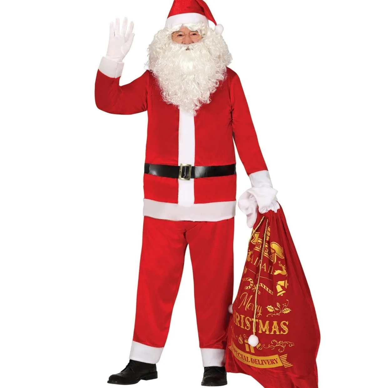Disfraz de Papá Noel Rojo para hombre