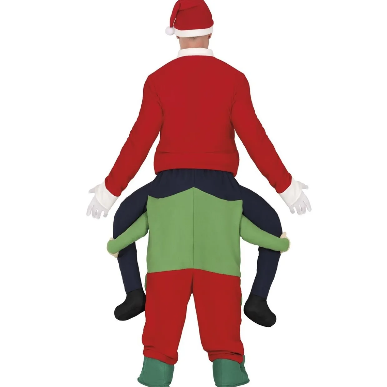 Disfraz de Papá Noel sobre Elfo para adulto