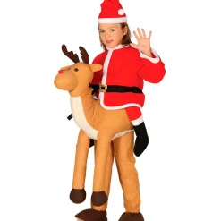 Disfraz de Papá Noel sobre Reno infantil