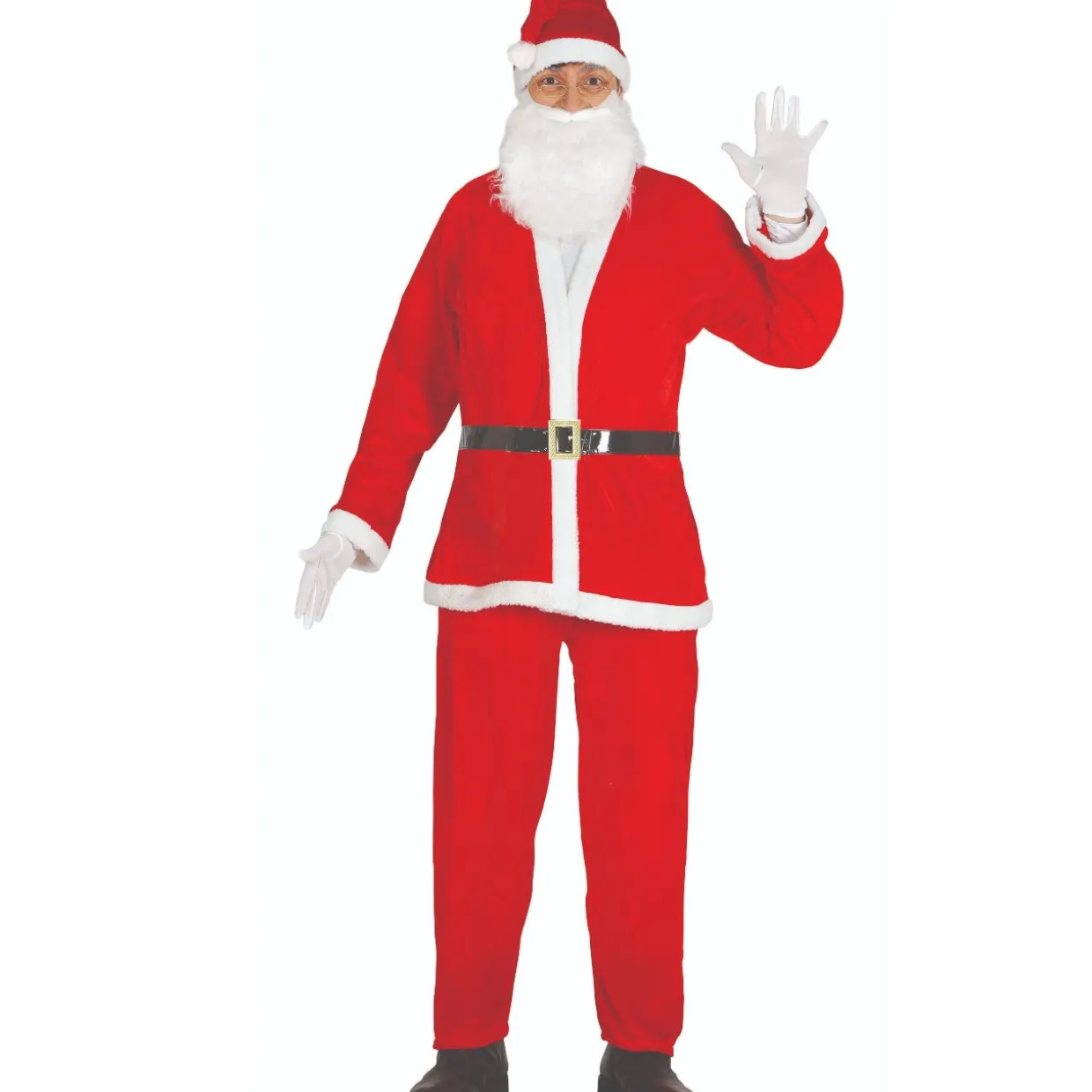 Disfraz de Papá Noel Terciopelo para adulto