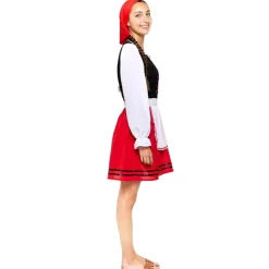Disfraz de Pastora Gallega Rojo para mujer