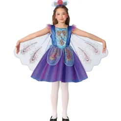 Disfraz de Pavo Real Alas para niña