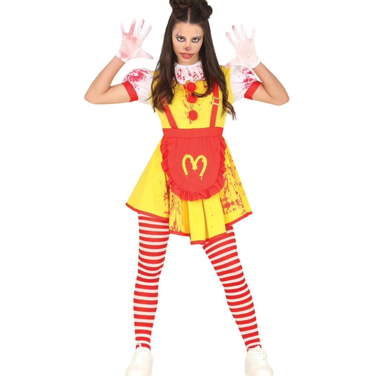 Disfraz de Payasa Burger para adolescente