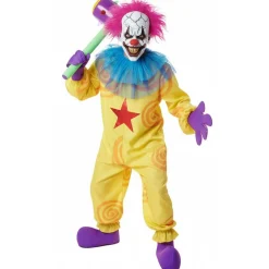 Disfraz de Payaso Asesino Amarillo para adulto