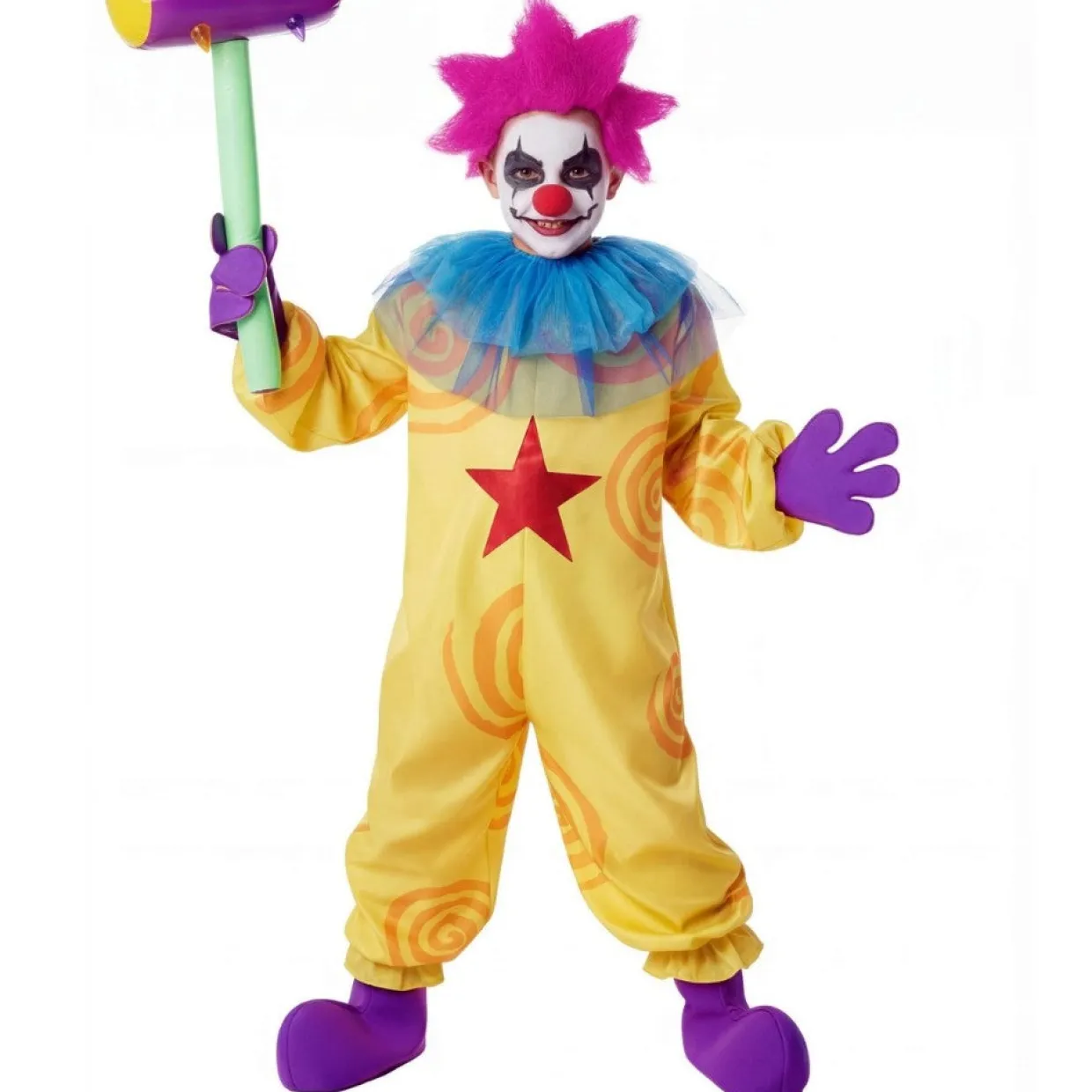 Disfraz de Payaso Asesino Amarillo infantil