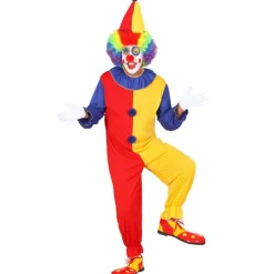 Disfraz de Payaso Bicolor para adulto