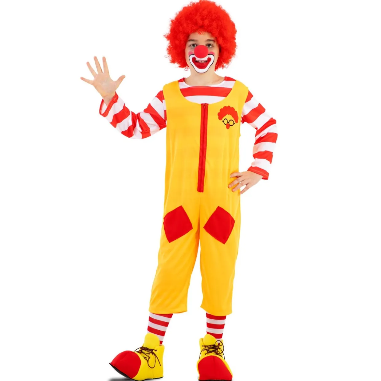 Disfraz de Payaso Burger Amarillo infantil