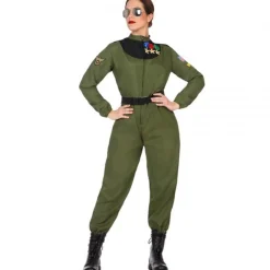 Disfraz de Piloto de Combate Estrellas para mujer