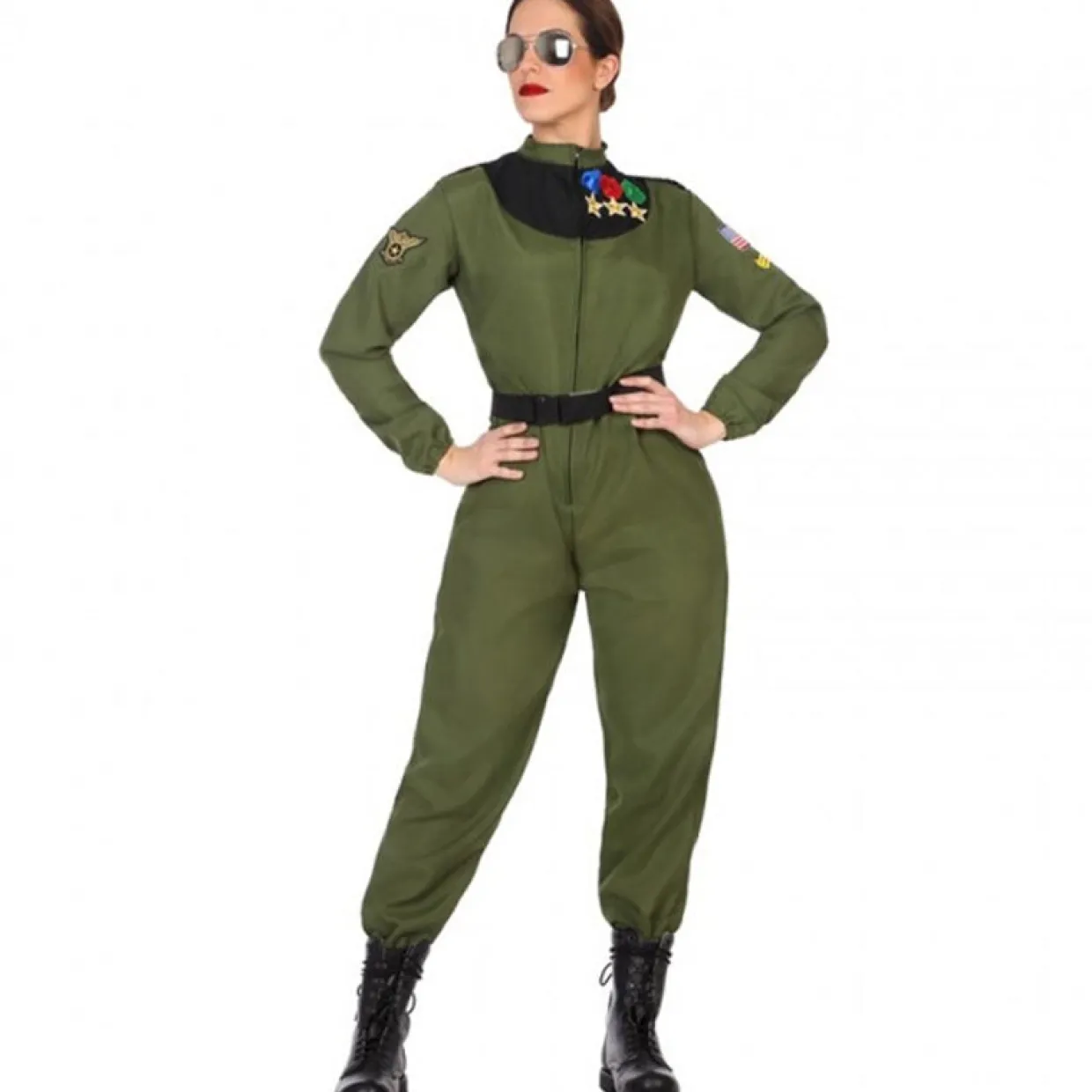 Disfraz de Piloto de Combate Estrellas para mujer