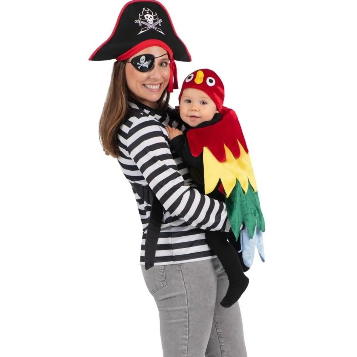 Disfraz de Pirata con Loro para adulto
