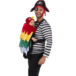 Disfraz de Pirata con Loro para adulto